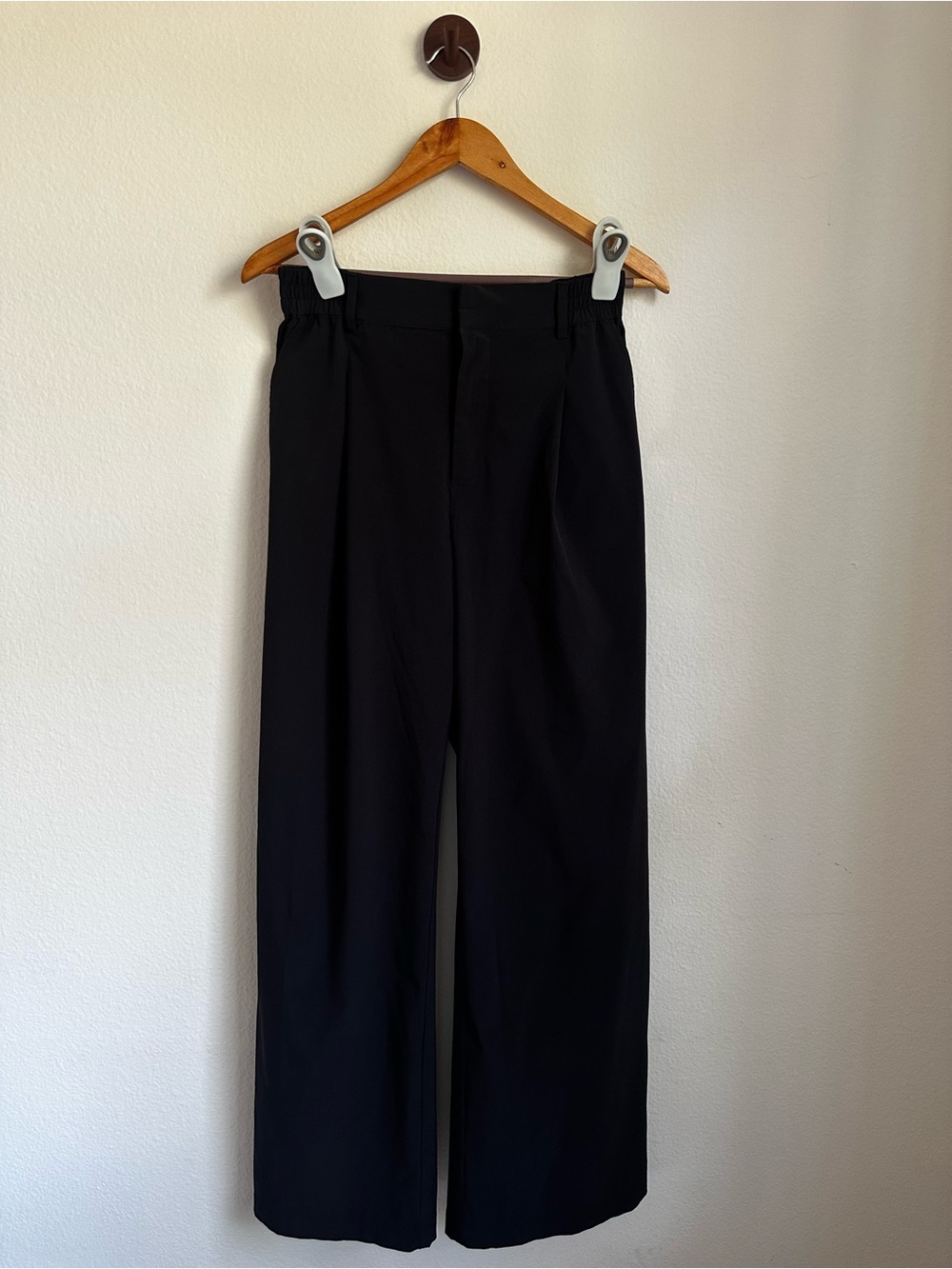 Alo Yoga Black Pursuit Trouser (regular) Wide Leg Pants - Picture 6 of 8